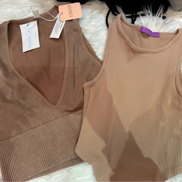Vanilla Sugar and Voker Ribbed Tank Tops - Picture 1 of 5